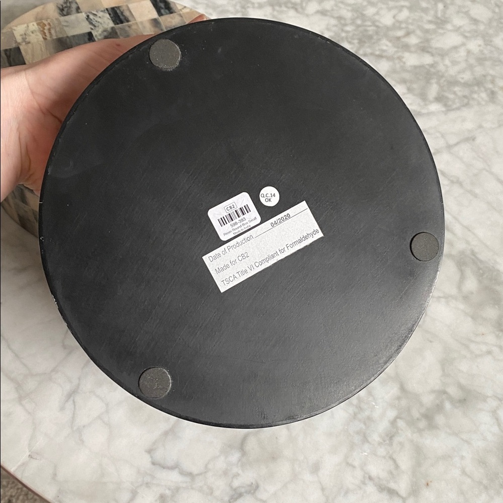 CB2 Resin Round Decorative Box - Picture 6 of 11